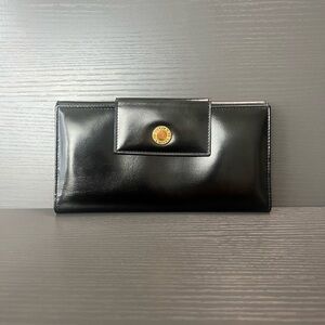 SOLD!❌ Bvlgari Black Patent Leather Wallet